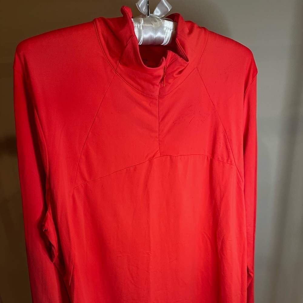 GAP women Bold Red orange  Long Sleeve Tee